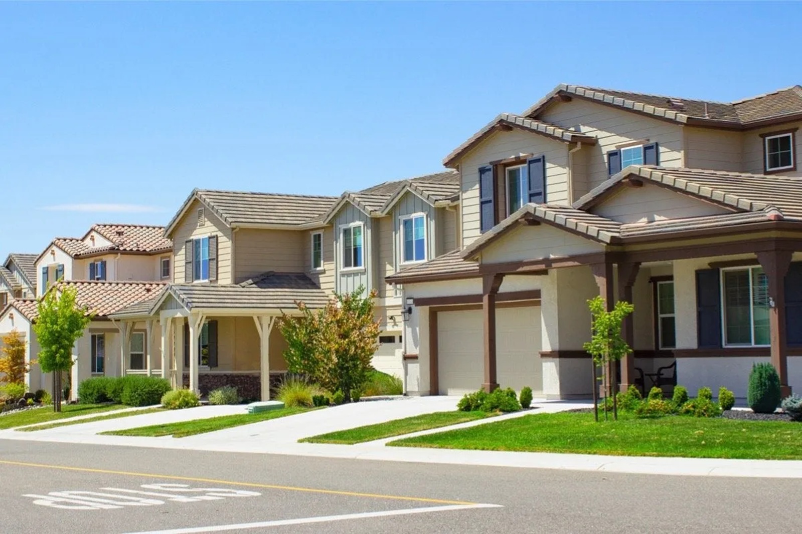 A beautiful house in a community